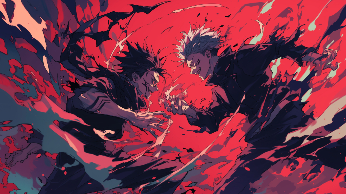 Jujutsu Kaisen anime poster featuring Yuji Itadori and Sukuna